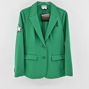 Miller Wendt Womens Ashley Blazer Size L Masters Green Star Patch Jacket NEW‎